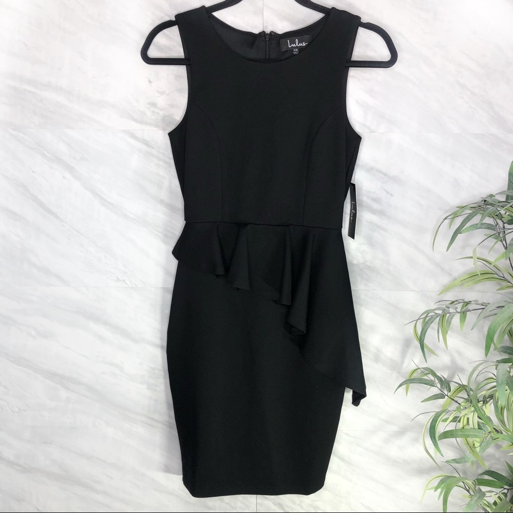 NEW Lulu’s Black Bodycon Dress XS